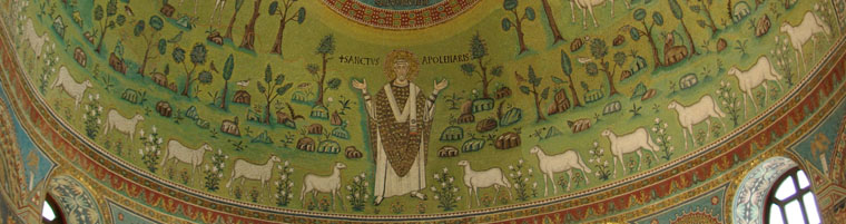 St. Apollinare in Classe, 1stBishopRavenna, Ravenna, Italy-Apse, mosaic-Sixth century